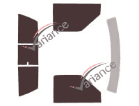 Tinted film kit Chevrolet S-10 (2) Single Cab Pick-up 2 doors (1994 - 2004) Tinted film kit Chevrolet S-10 (2) Single Cab Pick-up 2 doors (1994 - 2004)