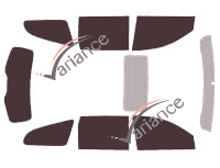 Chevrolet Traverse (2) 5-door (2009 - 2017) tinted film kit Chevrolet Traverse (2) 5-door (2009 - 2017) tinted film kit