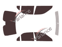 Tönungsfolien-Kit Honda Legend (3) Limousine 4-türig (1997 - 2004) Tönungsfolien-Kit Honda Legend (3) Limousine 4-türig (1997 - 2004)