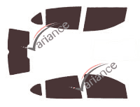 Chevrolet Rezzo 5-door tinted film kit (2000 - 2008)