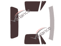 Dodge D & W Pick-up 2 door tinted film kit (1972 - 1989) Dodge D & W Pick-up 2 door tinted film kit (1972 - 1989)