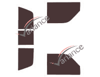 Dodge Dakota (1) Single Cab Pick-up 2 door (1986 - 1989) tinted film kit Dodge Dakota (1) Single Cab Pick-up 2 door (1986 - 1989) tinted film kit