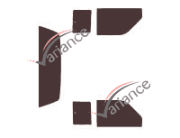 Dodge Dakota (1) Club Cab Pick-up 2 door tinted film kit (1990 - 1996) Dodge Dakota (1) Club Cab Pick-up 2 door tinted film kit (1990 - 1996)