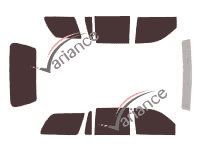 Dodge Durango (1) 5-door (1998 - 2004) tinted film kit Dodge Durango (1) 5-door (1998 - 2004) tinted film kit