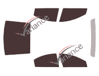 Kit film teinté Dodge Intrepid Berline 4 portes (1998 - 2004)