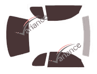 Dodge Neon tinted film kit (1) 2-door coupe (1995 - 1999) Dodge Neon tinted film kit (1) 2-door coupe (1995 - 1999)