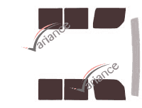 Dodge Van Cirgo 4 door tinted film kit (1990 - 2004) Dodge Van Cirgo 4 door tinted film kit (1990 - 2004)