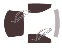 Dodge Stealth Coupe 2 door tinted film kit (1991 - 1996) Dodge Stealth Coupe 2 door tinted film kit (1991 - 1996)