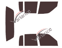 Dodge Spirit Sedan 4-door tinted film kit (1989 - 1995) Dodge Spirit Sedan 4-door tinted film kit (1989 - 1995)