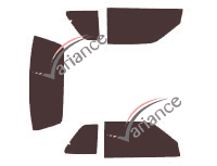 Dodge Shadow Coupé 2 door tinted film kit (1988 - 1994) Dodge Shadow Coupé 2 door tinted film kit (1988 - 1994)