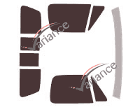 Dodge Ram (1) Single Cab Pick-up 2 door (1981 - 1993) tinted film kit Dodge Ram (1) Single Cab Pick-up 2 door (1981 - 1993) tinted film kit