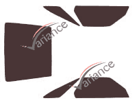 Dodge Daytona Coupe 2 door tinted film kit (1990 - 1993) Dodge Daytona Coupe 2 door tinted film kit (1990 - 1993)