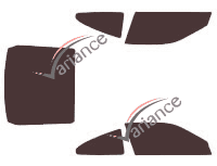 Eagle Talon 2 doors tinted film kit (1990 - 1994) Eagle Talon 2 doors tinted film kit (1990 - 1994)