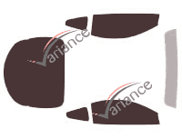 Eagle Talon 2-door Coupé tinted film kit (1995 - 1998) Eagle Talon 2-door Coupé tinted film kit (1995 - 1998)