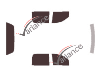 Dodge Ram (3) Mega Cab Pick-up 4 door tinted film kit (2002 - 2008) Dodge Ram (3) Mega Cab Pick-up 4 door tinted film kit (2002 - 2008)