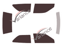 Geo Metro tinted film kit (1) 3 doors (1990 - 1994) Geo Metro tinted film kit (1) 3 doors (1990 - 1994)