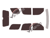 Tinted film kit Gmc Yukon (2) 5 doors (2000 - 2006) Tinted film kit Gmc Yukon (2) 5 doors (2000 - 2006)