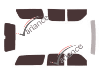 Gmc Yukon (2) XL 5-door tinted film kit (2000 - 2006)