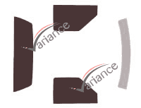 Kit film teinté Gmc Sonoma (2) Simple Cab Pick-up 2 portes (1994 - 2004)