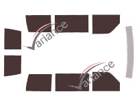 Gmc Safari Court 5 door tinted film kit (1985 - 2005) Gmc Safari Court 5 door tinted film kit (1985 - 2005)