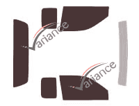 Kit film teinté Gmc Canyon (1) Extended Cab Pick-up 2 portes (2004 - 2013)