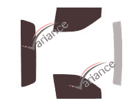 Kit film teinté Gmc Canyon (1) Simple Cab Pick-up 2 portes (2004 - 2013)