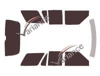 Gmc Envoy (1) 5-door tinted film kit (1998 - 2001) Gmc Envoy (1) 5-door tinted film kit (1998 - 2001)