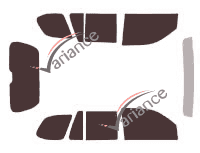 Gmc Envoy (2) 5-door tinted film kit (2002 - 2009) Gmc Envoy (2) 5-door tinted film kit (2002 - 2009)