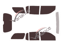 Gmc Envoy (2) XL 5-door tinted film kit (2004 - 2009) Gmc Envoy (2) XL 5-door tinted film kit (2004 - 2009)