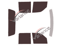 Kit de lámina tintada Lincoln Blackwood Quad Cab 4 puertas (2002 - 2006) Kit de lámina tintada Lincoln Blackwood Quad Cab 4 puertas (2002 - 2006)