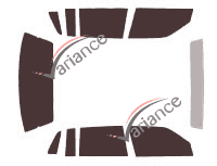 Lincoln Continental (8) 4-door sedan (1988 - 1995) tinted film kit Lincoln Continental (8) 4-door sedan (1988 - 1995) tinted film kit