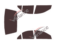 Kit film teinté Lincoln LS Berline 4 portes (2000 - 2002)