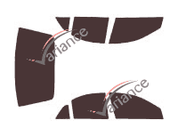 Lincoln LS Sedan 4-door tinted film kit (2003 - 2006) Lincoln LS Sedan 4-door tinted film kit (2003 - 2006)