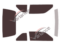 Lincoln Mark (7) Coupé de 2 puertas (1984 - 1992) kit de película tintada Lincoln Mark (7) Coupé de 2 puertas (1984 - 1992) kit de película tintada