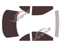 Lincoln Mark (8) Coupé de 2 puertas (1993 - 1998) kit de lámina tintada Lincoln Mark (8) Coupé de 2 puertas (1993 - 1998) kit de lámina tintada