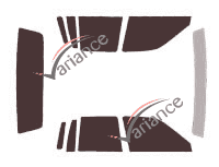 Lincoln Town Car (2) 4-door sedan (1990 - 1994) tinted film kit Lincoln Town Car (2) 4-door sedan (1990 - 1994) tinted film kit