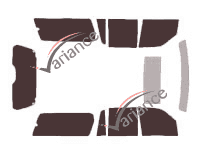 Lincoln Navigator (3) Long 5-door (2007 - 2017) tinted film kit Lincoln Navigator (3) Long 5-door (2007 - 2017) tinted film kit