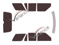 Oldsmobile Bravada 5-door tinted film kit (1995 - 2001) Oldsmobile Bravada 5-door tinted film kit (1995 - 2001)