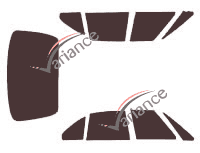 Kit film teinté Oldsmobile LSS Berline 4 portes (1996 - 1999) Kit film teinté Oldsmobile LSS Berline 4 portes (1996 - 1999)