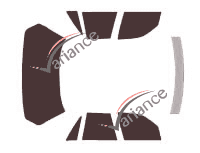 Oldsmobile Cutlass (5) Supreme 4-door sedan (1982 - 1997) tinted film kit Oldsmobile Cutlass (5) Supreme 4-door sedan (1982 - 1997) tinted film kit