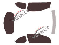 Mazda tinted film kit 2 (2) 3 doors (2007 - 2015) Mazda tinted film kit 2 (2) 3 doors (2007 - 2015)