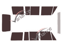 Hyundai Galloper Long 5 door tinted film kit (1991 - 2006) Hyundai Galloper Long 5 door tinted film kit (1991 - 2006)