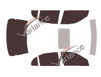 Kit film teinté Acura EL Berline 4 portes (2001 - 2005) Kit film teinté Acura EL Berline 4 portes (2001 - 2005)