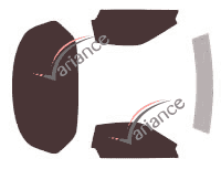 Acura NSX (1) coupé de 2 puertas (1991 - 2005) kit de lámina tintada Acura NSX (1) coupé de 2 puertas (1991 - 2005) kit de lámina tintada