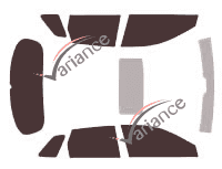 Acura RDX (1) 5-door (2007 - 2012) tinted film kit Acura RDX (1) 5-door (2007 - 2012) tinted film kit