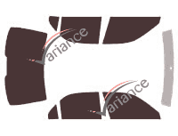 Acura RL Sedan 4-door Tinted Film Kit (1996 - 2004) Acura RL Sedan 4-door Tinted Film Kit (1996 - 2004)