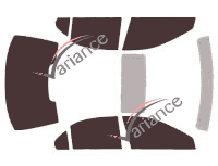 Acura RL Sedan 4-door Tinted Film Kit (2005 - 2012) Acura RL Sedan 4-door Tinted Film Kit (2005 - 2012)