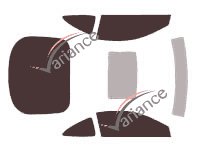 Kit film teinté Acura RSX Coupé 2 portes (2002 - 2006) Kit film teinté Acura RSX Coupé 2 portes (2002 - 2006)