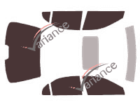 Acura TL (2) berlina 4 porte (1999 - 2003) kit pellicola colorata