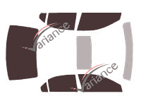 Acura TSX Tinted Film Kit (2) 4-door sedan (2008 - 2017) Acura TSX Tinted Film Kit (2) 4-door sedan (2008 - 2017)